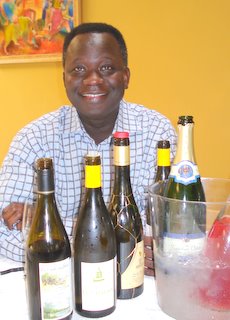 Mamadou and wines.JPG